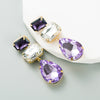 1 Pair Fashion Geometric Alloy Rhinestones Earrings