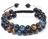 Fashion Colorful Agate Beaded Unisex Bracelets 1 Piece