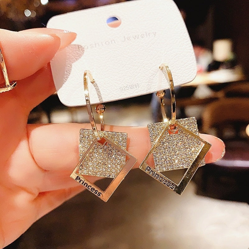 Ins Style Geometric Alloy Plating Women's Earrings 1 Pair