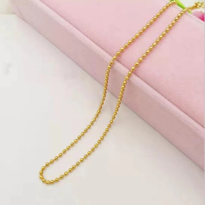 Fashion Geometric Titanium Steel Chain Necklace