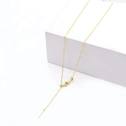 Fashion Geometric Titanium Steel Chain Necklace