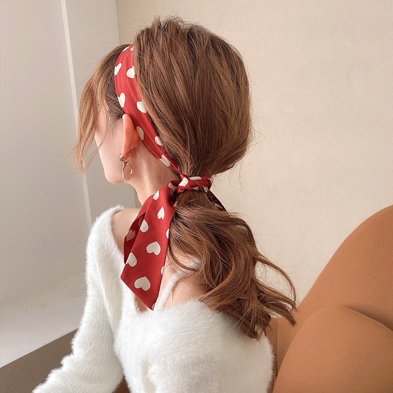 Retro Polka Dots Flower Cloth Stripe Hair Band