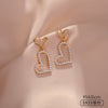 Lady Geometric Alloy Plating Artificial Pearls Women's Earrings 1 Pair