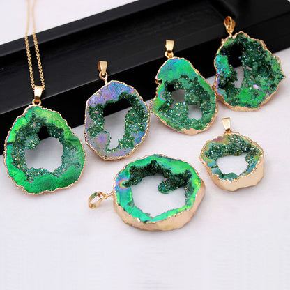 Retro Irregular Agate Plating Jewelry Accessories