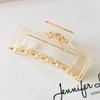 Fashion Rectangle Plastic Hair Claws 1 Piece