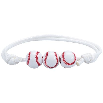 Simple Style Basketball Football Arylic Unisex Bracelets