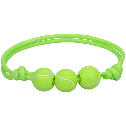 Simple Style Basketball Football Arylic Unisex Bracelets