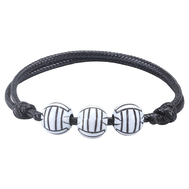 Simple Style Basketball Football Arylic Unisex Bracelets