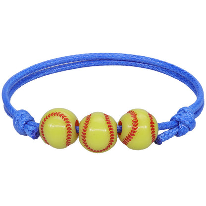 Simple Style Basketball Football Arylic Unisex Bracelets