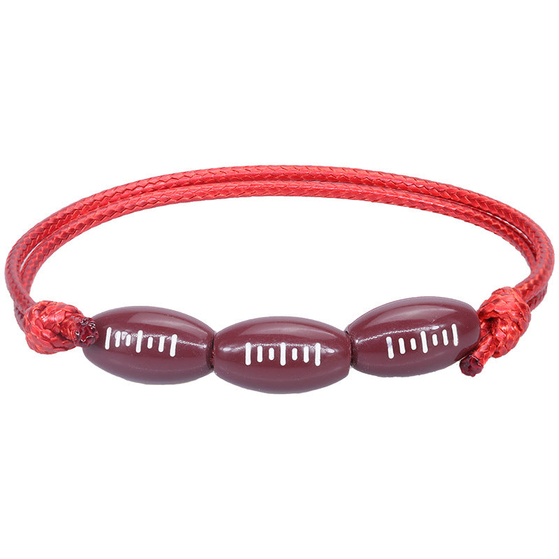 Simple Style Basketball Football Arylic Unisex Bracelets