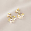 Fashion Geometric Alloy Plating Artificial Gemstones Women's Ear Clips 1 Pair