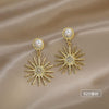 Lady Geometric Alloy Plating Artificial Pearls Women's Earrings 1 Pair