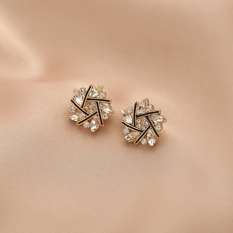 Lady Geometric Alloy Plating Artificial Pearls Women's Earrings 1 Pair