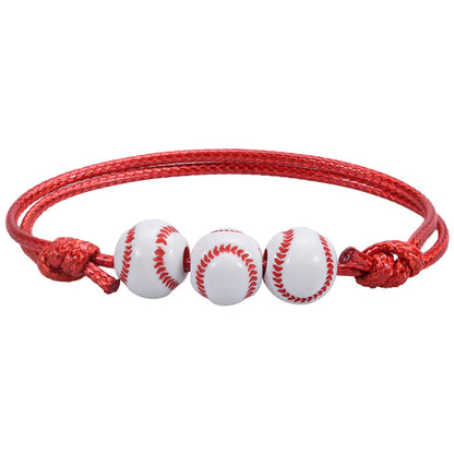 Simple Style Basketball Football Arylic Unisex Bracelets