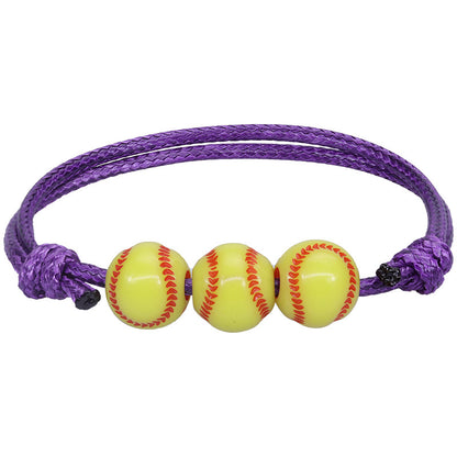 Simple Style Basketball Football Arylic Unisex Bracelets