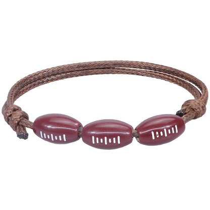 Simple Style Basketball Football Arylic Unisex Bracelets