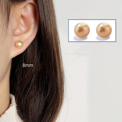 Fashion Geometric Copper Beaded Plating Inlay Pearl Zircon Earrings Ear Studs 1 Pair