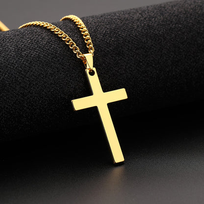 Fashion Cross Stainless Steel Pendant Necklace 1 Piece