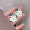 Fashion Flower Alloy Inlay Pearl Women's Drop Earrings 1 Pair