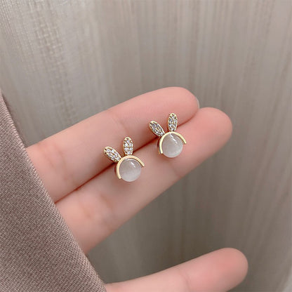 Fashion Flower Alloy Inlay Pearl Women's Drop Earrings 1 Pair