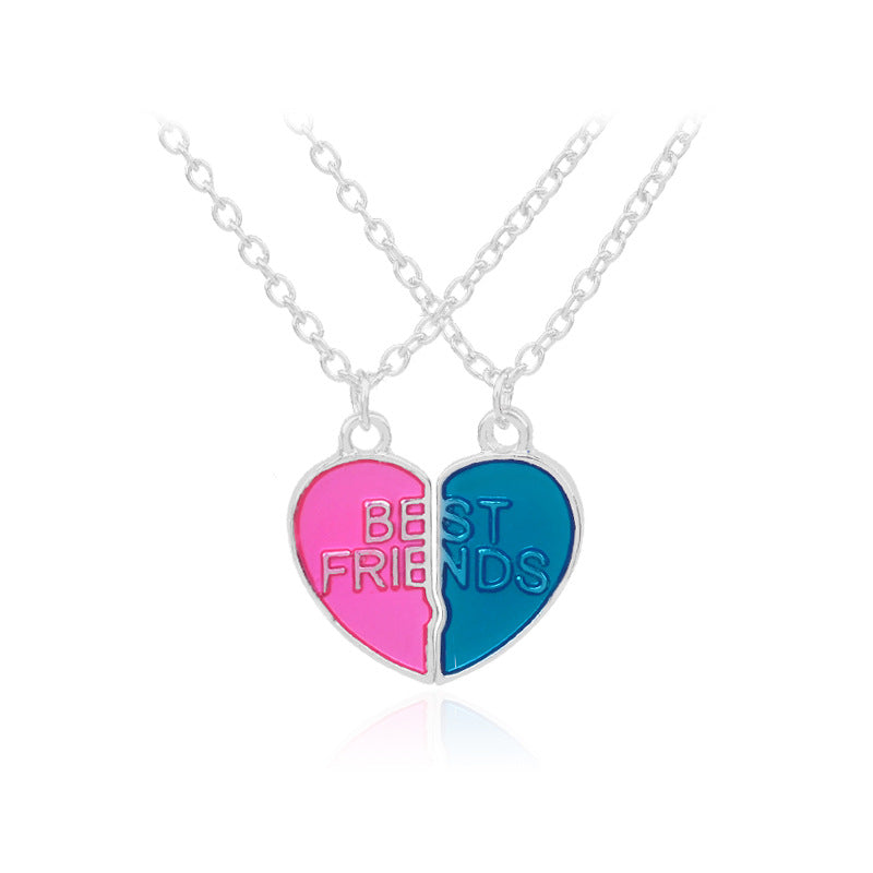 1 Piece Simple Style Letter Alloy Inlay Rhinestones Unisex Pendant Necklace