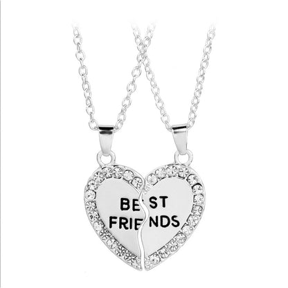 1 Piece Simple Style Letter Alloy Inlay Rhinestones Unisex Pendant Necklace