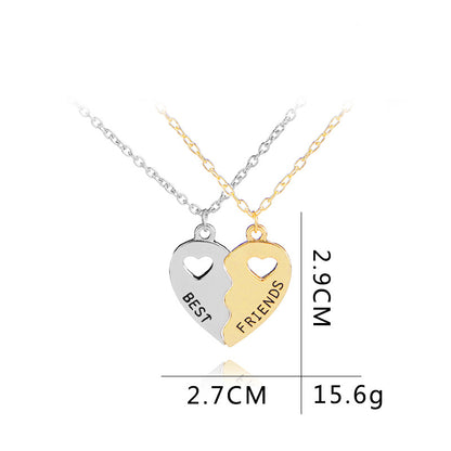 1 Piece Simple Style Letter Alloy Inlay Rhinestones Unisex Pendant Necklace