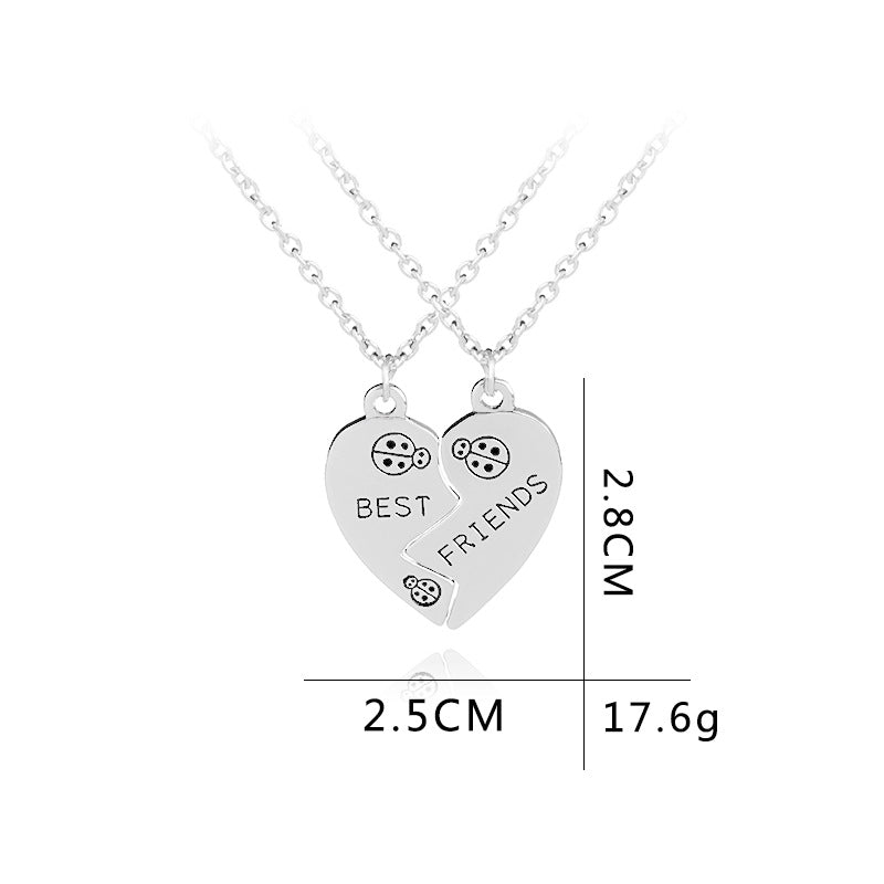 1 Piece Simple Style Letter Alloy Inlay Rhinestones Unisex Pendant Necklace