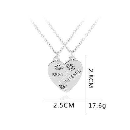 1 Piece Simple Style Letter Alloy Inlay Rhinestones Unisex Pendant Necklace