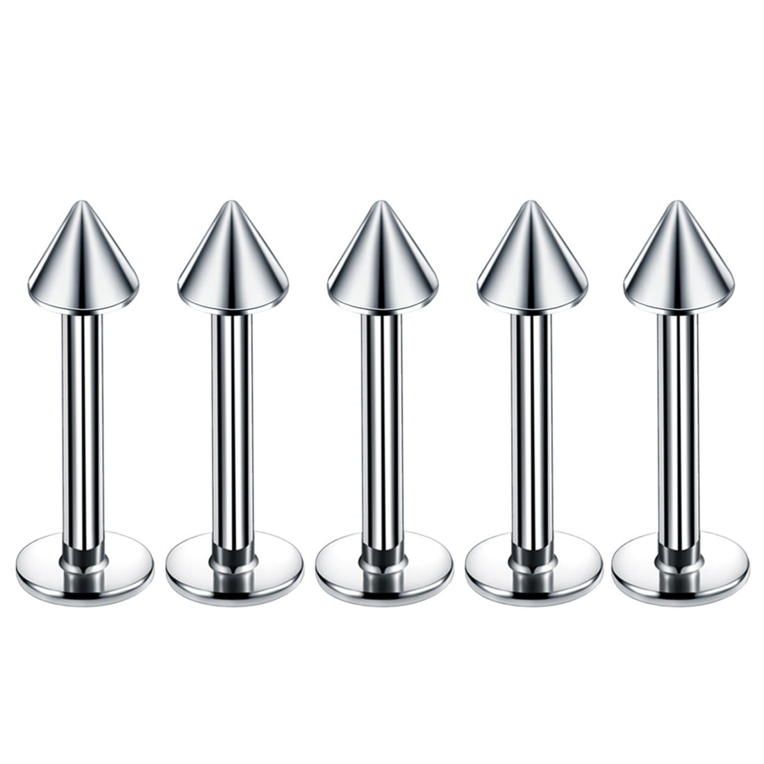 Fashion Geometric Stainless Steel Polishing Lip Stud