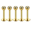 Fashion Geometric Stainless Steel Polishing Lip Stud