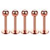 Fashion Geometric Stainless Steel Polishing Lip Stud