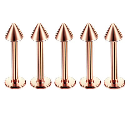 Fashion Geometric Stainless Steel Polishing Lip Stud