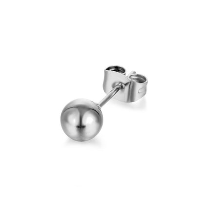 1 Piece Simple Style Solid Color Stainless Steel Ear Studs