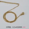 Simple Style Geometric Stainless Steel Chain Gold Plated Necklace