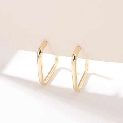 Fashion Geometric Alloy Plating Women's Ear Studs 1 Pair