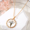 Casual Flower Petal Butterfly Alloy Resin Women's Pendant Necklace 1 Piece