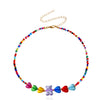 Cute Bear Alloy Beaded Plating Necklace