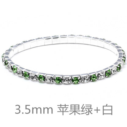 Simple Style Geometric Crystal Rhinestone Gem Bracelets