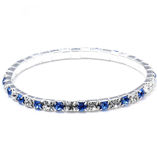 Simple Style Geometric Crystal Rhinestone Gem Bracelets