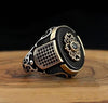 Retro Geometric Alloy Men's Rings