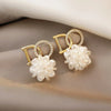 1 Pair Sweet Heart Shape Butterfly Bow Knot Plating Alloy Earrings