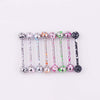 Fashion Round Stainless Steel Stoving Varnish Tongue Nail