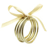 Fashion Circle Plastic Tube Ribbon Glitter Women's Bangle