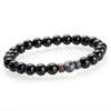 Retro Geometric Alloy Volcanic Rock Bracelets