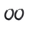 1 Piece Hip-hop Basic Geometric Stainless Steel Titanium Steel Earrings