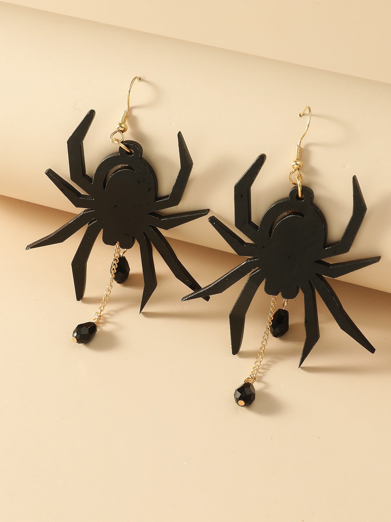 Gothic Pumpkin Spider Arylic Women's Drop Earrings 1 Pair