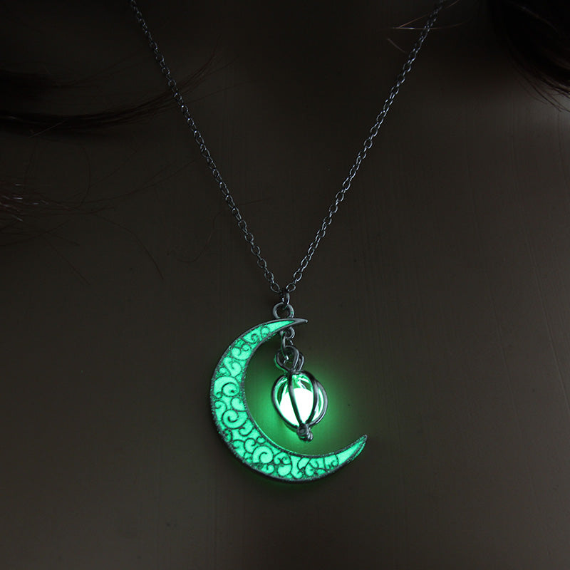 Wholesale Jewelry Luminous Heart-shaped Tree Of Life Pendant Necklace Gooddiy