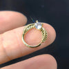 Fashion Round Copper Plating Zircon Nose Ring 1 Piece