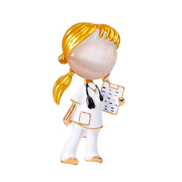 Fashion Doctor Nurse Alloy Women'S Brooches